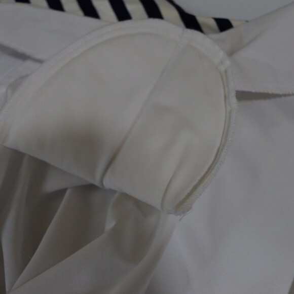 Vintage Natty Nautical Striped Metallic Gold Preppy Doleman Jacket USA LG - Picture 16 of 16